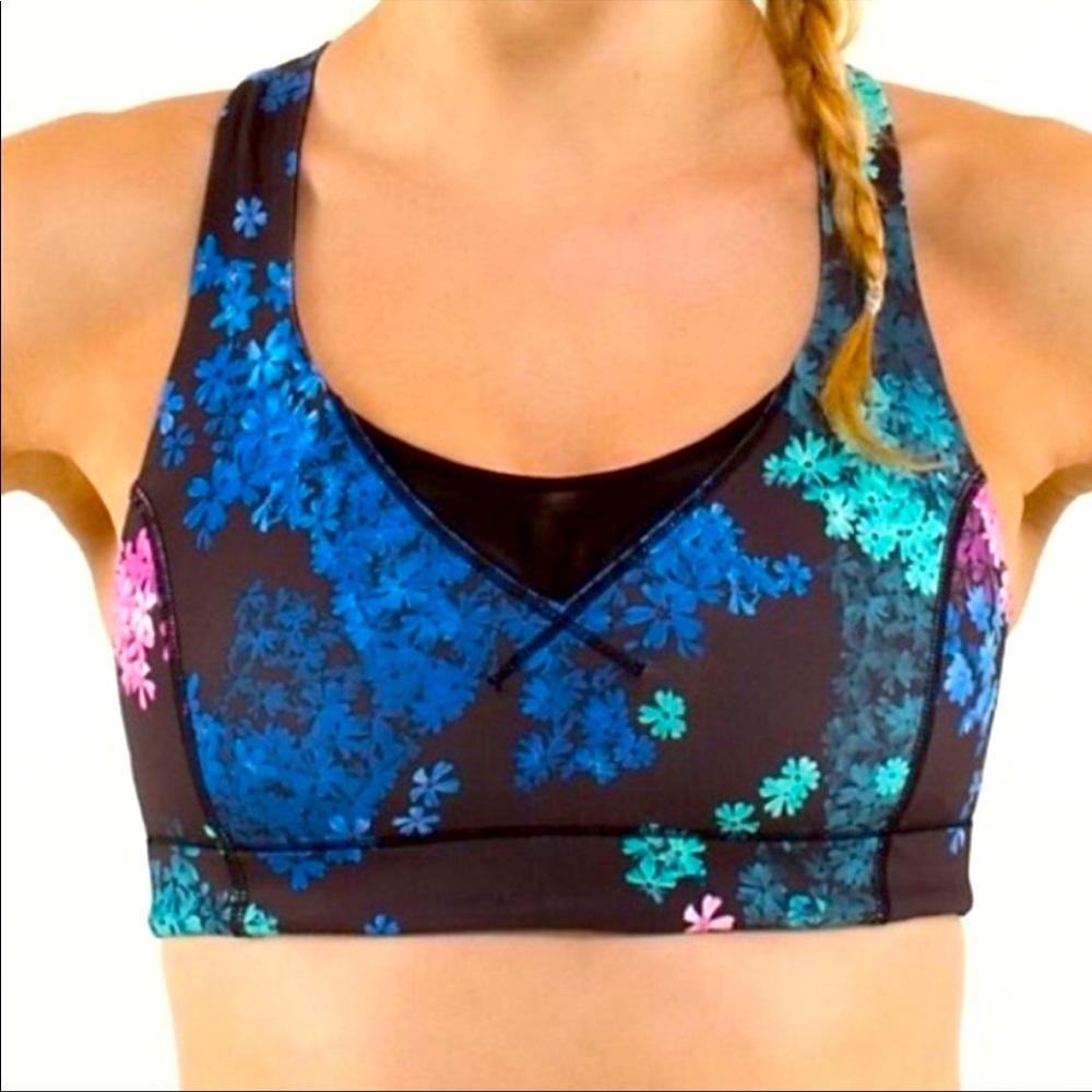 Lululemon In A Flash Mesh Bra In Petal Pop In Mul… - image 1